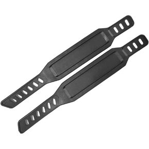 SBD's Universal Long Pedal Straps for Stationary Bikes | Fits Most Bike Pedals | Heavy Duty Adjustable Straps | Two Sides Slots (Not Ridges) | by SBD