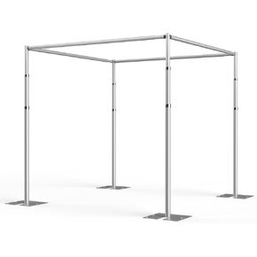EMART 10ft Square Backdrop Stand Heavy Duty, Pipe and Drape Backdrop Stand Kit, Adjustable Metal Frame for Backdrop, Background Stand Backdrop for Wedding Birthday Party Banquet Decorations