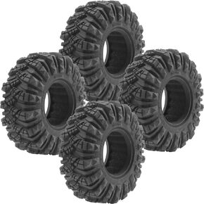 ShareGoo1.9 inch RC 1.9 Crawler Tires Rubber Mud Tires OD 110mm Tyre Compatible with Axial SCX10 90046 Redcat Gen8 RC4WD D90 TF2 MST 1/10 RC Crawler Fit 1.9 Beadlock Wheel Rims