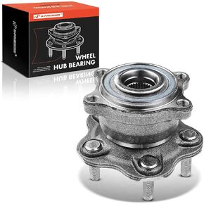 A-Premium Rear Wheel Bearing and Hub Assembly with 5-Lug Compatible with Infiniti & Nissan - 2007-2022 - EX35, EX37, FX35, FX37, FX50, G25, G35, G37, M35h, M37, Q60, Q70, QX50, QX70