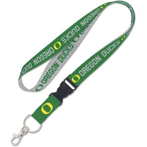 Oregon Ducks HEATHERED Lanyard w/detachable buckle 1"