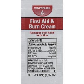 First Aid Cream Water Jel 25 Unit Dose Packets/Box