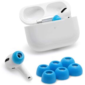 Eartune Fidelity UF-A Premium Memory Foam Tips for AirPods Pro (1st Gen & 2nd Gen) - Fits in Charging Case, Stays in Your Ears, Superb Sound Isolation, and Built-in Waxguard - Medium, [Orange]