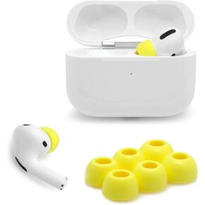 Eartune Fidelity UF-A Premium Memory Foam Tips for AirPods Pro (1st Gen & 2nd Gen) - Fits in Charging Case, Stays in Your Ears, Superb Sound Isolation, and Built-in Waxguard - Medium, [Orange] in Kuwait