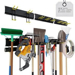 Home Edited Garage Organizer - Garage Garden Tool Organizer Wall Mount - Garden Tool Organizer For Garage Organization Systems - Yard Tool Hangers for Garage Wall Organizer - Garden Tool Holder in Kuwait