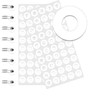 2500 Pack Self-Adhesive Hole Reinforcement Stickers, 1/4" Diameter Hole Punch Reinforcement Labels for School Home and Office, White, Non-Printable