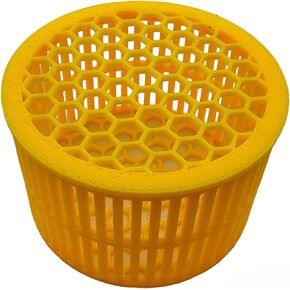 3 Inch Mushroom Basket for Coral Frags Shroom Box Shroom Jail Shroom Protector (New) (Square, UV Glow Green)