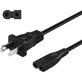 5.9FT Sewing Machine Power Cord,FNKTQL AC Power Cord Cable,2-Prong Power Cord Compatible with Brother, Singer, Bernina, Baby-Lock, Viking, Pfaff Sewing Machine