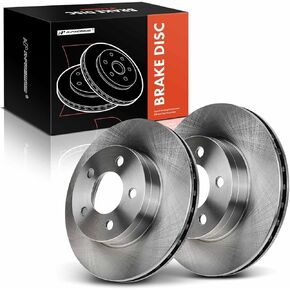 A-Premium 11.26 inch (286mm) Front Drilled and Slotted Disc Brake Rotors Compatible with Select Ford and Mercury Models - Explorer 1995-2001, Ranger/B3000 1998-2002, B4000 1998-2004, Mountaineer