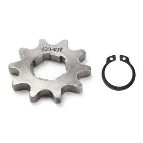 420 14T 17mm Chain Sprocket with Retainer Plate Motorcycle Front Sprocket Gear fits for 50cc 70cc 90cc 110cc 125cc 140cc 160cc Engine Pit Dirt Mini Bikes Go Kart Trail Quad ATVs 4 Wheeler Moped(1 set)
