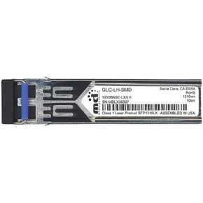 Cisco 1000BASE- LX/LH SFP Module for Gigabit Ethernet Deployments, Hot Swappable, 5-Year Standard Warranty (GLC-LH-SMD=)