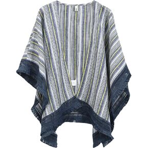 Amazhiyu Women's 100% Linen Summer Lightweight Stripes Cardigan Shrug Tassels