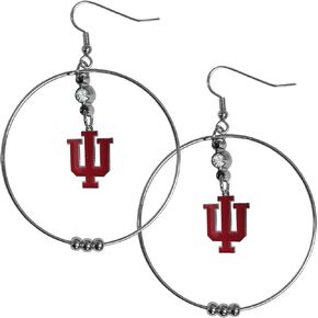 Siskiyou Sports NCAA Hoop Earrings, 2-Inch