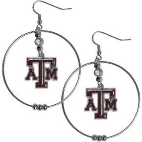 Siskiyou Sports NCAA Hoop Earrings, 2-Inch