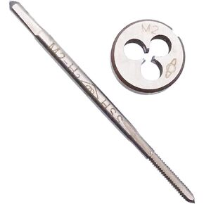 HSS M2 x 0.4mm Tap and M2 x 0.4mm Die Metric Thread Right Hand