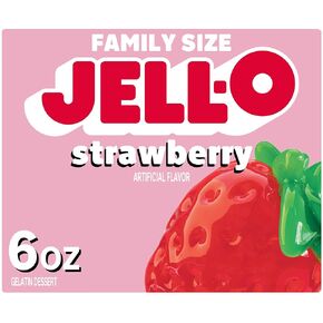 Jell-O Strawberry Sugar Free Gelatin Dessert Mix, 0.6 Ounce (Pack of 24)