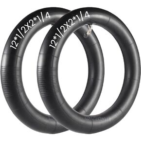 2-pack 12 1/2 x 2 1/4 Inner Tube 12.5 x 2.25 Scooter Tire Tubes Compatible with Most 12 1/2 x2 1/4 Kid Bike Tube Pocket Bikes, Gas Scooters, Electric Scooters, Mini Bikes, Mobility Scooters and More