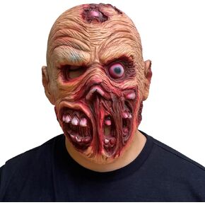 Evil Zombie Mask Creepy Ghost Mask Horror One Eyed Cyclopia Scary Halloween Cosplay Costume Props for Adult Men