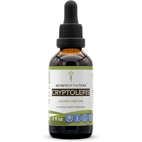 Secrets of the Tribe Cryptolepis Tincture Alcohol Extract, High-Potency Herbal Drops, Tincture Made from Wildcrafted Cryptolepis Sanguinolenta 2 oz