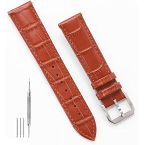 Leather Watch Bands for Men, 20mm Watch Strap, Leather Replacement Watch Straps