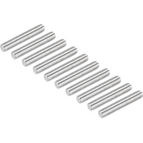 DMiotech 10 عبوات M10 x 60 مم قضيب ملولب بالكامل 304 من الفولاذ المقاوم للصدأ خيوط اليد اليمنى قضيب شريط ترصيع المشابك ومسامير U in Kuwait