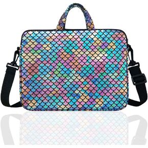 10.5-Inch Laptop Ipad Shoulder Carrying Bag Case For 9.6" 10" Tablet/Reader(Colorful)
