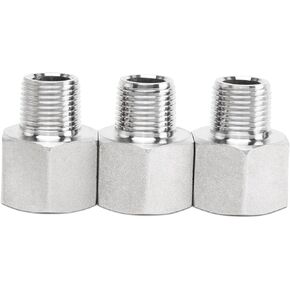 ChillWaves 304 Stainless Steel Pipe Fitting, Reducer Adapter 1/4" NPT Female x 1/8" NPT Male Thread Adapter(6-PACK)
