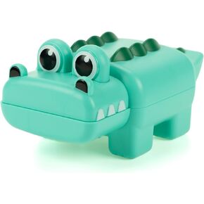 DUCKBOXX XX Wind-up Swimming Crocodile Bath Toy, No Battery Mold-Free Anti-Rust Interactive Montessori Toy for Kids
