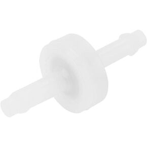 Garosa 3/16" Inline Check Valve PVDF One Way Inline Check Valve Air Check Valves Diaphragm Plastic Check Valve for Fuel Gas Liquid(3/16")