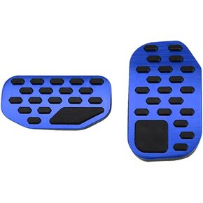 XITER 2pcs No Drilling Aluminum Brake Pedal Covers Anti-Slip Gas Pedal Covers and Brake Pedal Pads for F150 2021-2024 Accessories(Red)