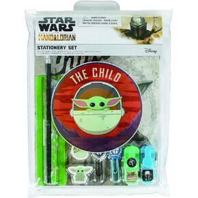 Innovative Designs Baby Yoda Star Wars The Mandalorian Office + School Supplies Set in Resealable Pouch