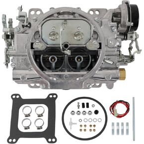 RADHLBNIU Carburetor For 1409 Performer Series Marine 600 CFM 4 Barrel Square Bore with Air Valve Secondary Electric Choke Compatible with Marine Mercury Chevy Chrysler Engine