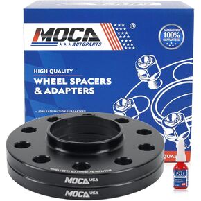 فواصل عجلات MOCA 15 و20 مم 5x120 (تجويف 72.56 مم) - مسامير M12x1.5 متوافقة مع BMW E87 E36 E46 E90 M3 M5 M6 M كوبيه (أسود، حزمة من 4) in Saudi Arabia