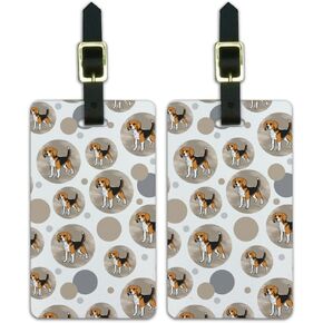 Graphics & More Luggage Suitcase Carry-on Id Tags-Dog Puppy-Beagle, White