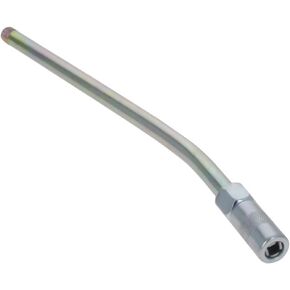 Auniwaig 1/8" NPT Grease Fitting Standard Grease Metal Extension Tubes 9.1" Long with Grease Nozzle Zinc Plated For Hand Operated Greaseguns 1pcs