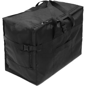 RicoRich 120L Travel Duffel Bag, Foldable Heavy Duty Overnight Bag, Larger Size Carry on Luggage Sport Duffle for Weekender/Vacation/Camping/Beach/Tent(Black)