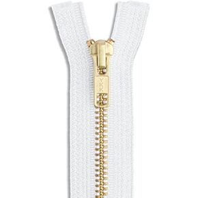 12 inch Metal Zipper Black 12" Gold Brass Metal Heavy Duty Zippers Separating Sewing Zipper Craft Zippers