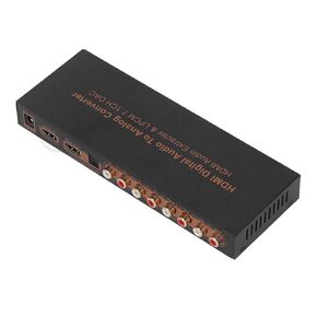 Digital Audio Decoder, 1080p/720p 4K HD Multimedia Interface to LPCM 7.1CH 7RCA Sound Decoder Converter, Multi Channel 4K Audio Extractor HDMI, Support 2CH 5.1CH 7.1CH and Other LPCM Digital Audio