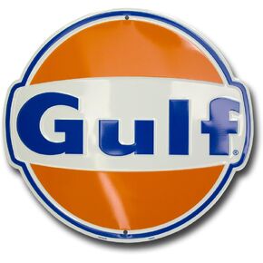 Hangtime Gulf Oil Nostalgia Sign Die Cut