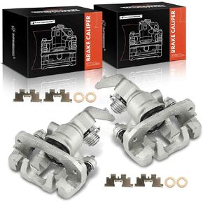 A-Premium Disc Brake Caliper Assembly with Bracket Compatible with Select Datsun Models - 280ZX 1982-1983, L8 2.8L, Coupe - Rear Driver and Passenger Side, 2-PC Set