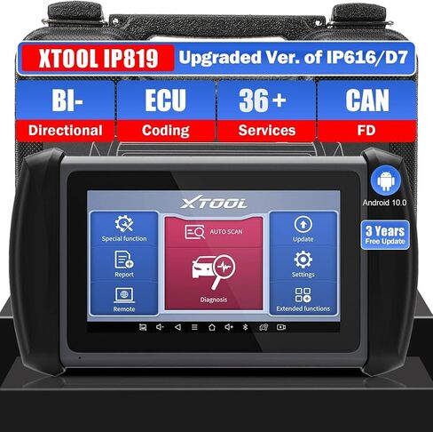 أداة المسح ثنائي الاتجاه XTOOL IP819، أداة تشخيص الماسح الضوئي 2024 Car Obd2، ترقية IP616/D7، تحديثات لمدة 3 سنوات، تشخيص جميع الأنظمة، ترميز ECU، 36+ إعادة ضبط، برمجة المفاتيح، CAN FD in Saudi Arabia