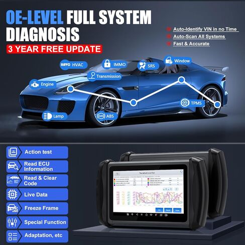أداة المسح ثنائي الاتجاه XTOOL IP819، أداة تشخيص الماسح الضوئي 2024 Car Obd2، ترقية IP616/D7، تحديثات لمدة 3 سنوات، تشخيص جميع الأنظمة، ترميز ECU، 36+ إعادة ضبط، برمجة المفاتيح، CAN FD in Saudi Arabia