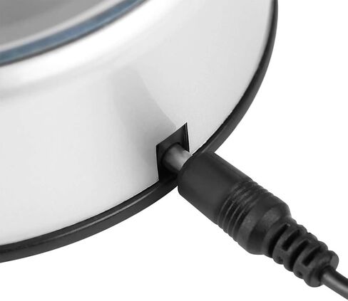 GLOGLOW قاعدة عرض LED، ضوء ملون دوار من الزجاج الكريستالي حامل عرض فني حامل قابس الولايات المتحدة 110-240 فولت in Saudi Arabia