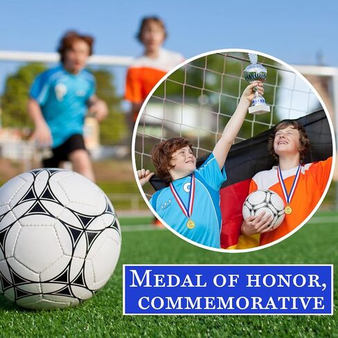 Jexine 36 Pieces Soccer Medals for Kids Olympic Style Gold Award Medals with Ribbons Metal Soccer Trophy Bulk for Sports Team Soccer Game Participation Prizes Party Favors in Saudi Arabia