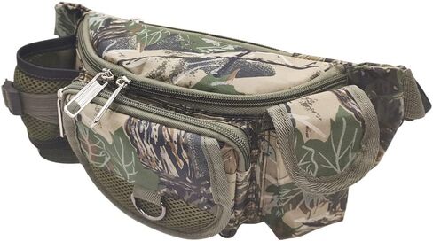 Fishing Bag Multiple Pocket Waist Pack Adjustable Strap Portable Outdoor Fishing Tackle Bag Waterproof Army Green Camouflage Travel Hiking Cycling Climbing Sports in Saudi Arabia