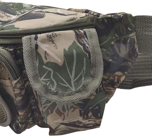 Fishing Bag Multiple Pocket Waist Pack Adjustable Strap Portable Outdoor Fishing Tackle Bag Waterproof Army Green Camouflage Travel Hiking Cycling Climbing Sports in Saudi Arabia