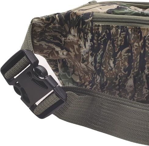 Fishing Bag Multiple Pocket Waist Pack Adjustable Strap Portable Outdoor Fishing Tackle Bag Waterproof Army Green Camouflage Travel Hiking Cycling Climbing Sports in Saudi Arabia