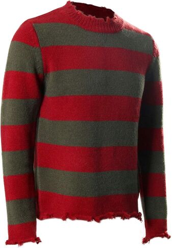 Men's Freddy Sweater Striped Deluxe Jumper Sweater Knitted Nightmare On Elm St Halloween Fancy Costume in Saudi Arabia
