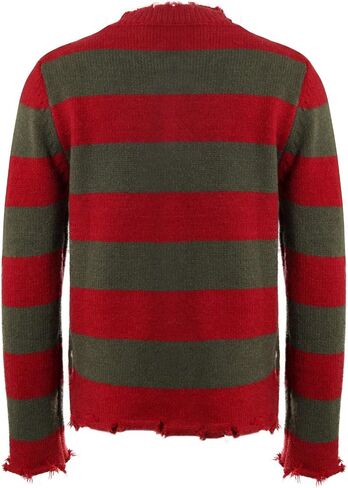 Men's Freddy Sweater Striped Deluxe Jumper Sweater Knitted Nightmare On Elm St Halloween Fancy Costume in Saudi Arabia
