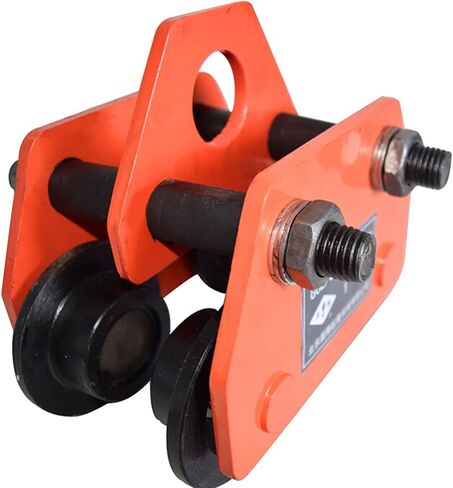 PreAsion 2200LBS شعاع عربة دفع عربة ذات عجلات مزدوجة رافعة عربة دفع عربة i Beam Crane 1Ton Beam Trolley سعة عربة رافعة عادية رافعة رافعة مرآب ذات عجلات مزدوجة in Saudi Arabia